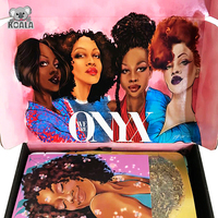 Boîte d'expédition personnalisée en carton ondulé rose de luxe imprimée pour perruques et cheveux – Emballage sur mesure