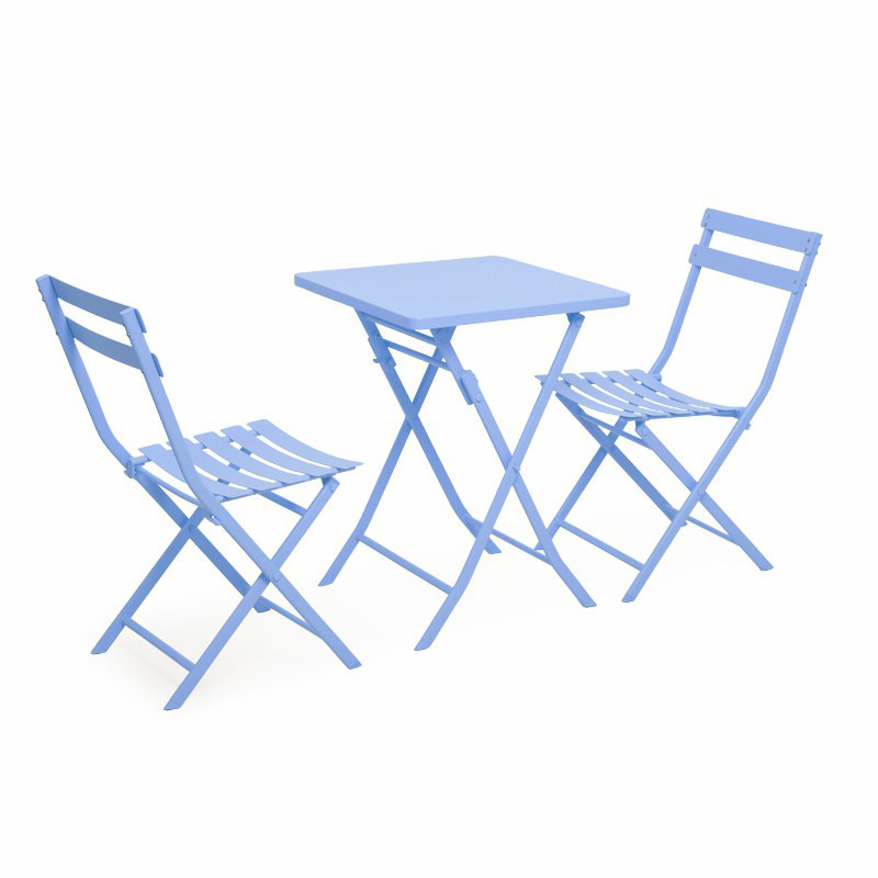 Ensemble trois pièces carré bleu 55*55