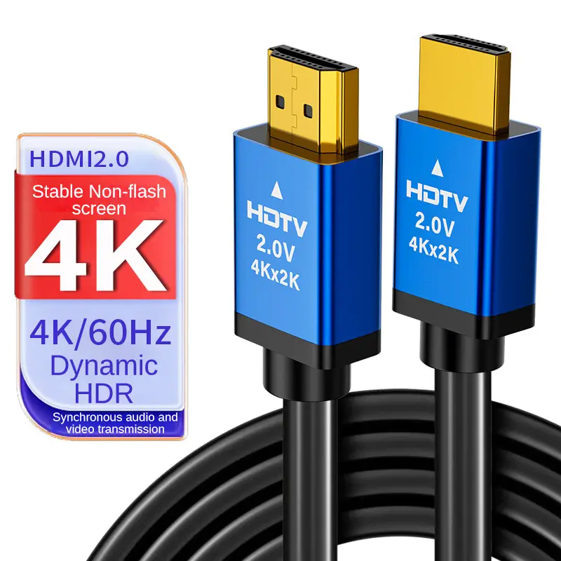 HDTV2.0V HDTV estándar A macho a macho Cable 4K60Hz para 3D HDTV DVD portátil