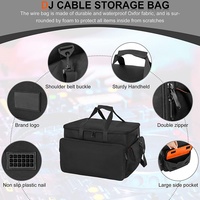 Sac de rangement suspendu en tissu Oxford avec fermeture éclair, multi-usage, portable, pour équipement audio DJ et musiciens, idéal pour les voyages en extérieur