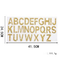 Patchs brodés en strass alphabet Bling 26, appliques 26 lettres pour chaussures, sacs, vêtements, décoration DIY faite à la main