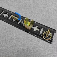 E X Rail de retenue Profilé combiné pour camion et remorque Revêtement en poudre noir