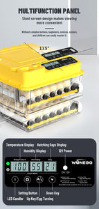 WONEGG Nouveau <span class=keywords><strong>moins</strong></span> <span class=keywords><strong>cher</strong></span> 48 couveuses à œufs Machine à couver automatique 50 couveuse à œufs pour œufs - Product Image 4