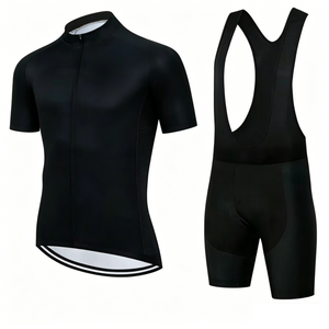 Ensemble de cyclisme personnalisé <span class=keywords><strong>avec</strong></span> logo, short et t-shirt à manches courtes, ensemble sportif respirant en spandex/polyester imprimé pour <span class=keywords><strong>homme</strong></span>, été - Product Image 2