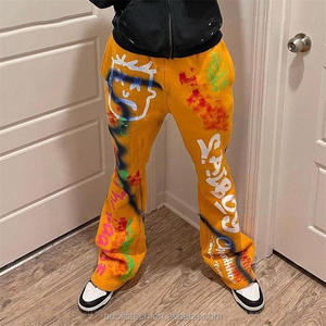 กางเกงวอร์มขาบานสตรีทแวร์สำหรับผู้ชายกางเกงวอร์มขาบานพิมพ์ลายกราฟิก - Product Image 3