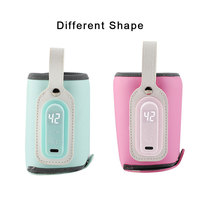 Penghangat botol bayi pengisian daya USB portabel, pemanas tanpa kabel pintar panas untuk ASI bayi grosir OEM