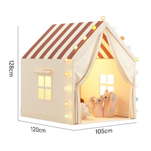 Vendite calde Princess House servizio personalizzato di grandi dimensioni Color crema per bambini sala giochi per interni letto <span class=keywords><strong>tenda</strong></span> <span class=keywords><strong>tenda</strong></span> per bambini - Product Image 2