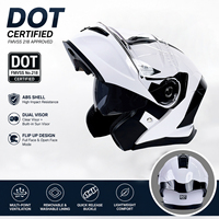Casque de moto modulable certifié DOT YM en promotion, casques intelligents LED ABS pour vélos électriques tout-terrain, vente en gros