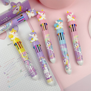 Sáng Tạo dễ thương gấu nhỏ 10 trong 1 bút nhiều màu 6 màu 8 màu 10 màu bút gấu đầy đủ màu bút bi - Product Image 5