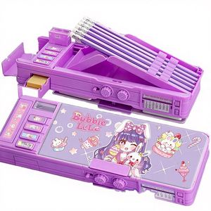 Estuche de Plástico Multifuncional Kapibala de Gran Capacidad para Material Escolar, Modelo 6020, 270*35*90 mm, para Uso Escolar y de Oficina - Product Image 4