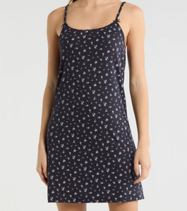 Camisón Corto de Verano con Estampado Floral Retro para Mujer, Vestido sin Mangas, Sexy, de Punto Pointelle, Pijama - Product Image 1