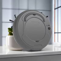 Aspirateur robot domestique automatique à piles USB en plastique avec fonction de lavage à sec et humide