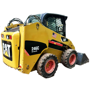 Used Caterpillar CAT 246C MINI Skid Steer Loader Low Hours Second-Hand Front Loader CE Certified Diesel Engine Doosan Engine - Product Image 1