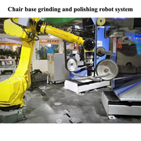 Robot polissage robinet raccords sanitaires pièces automobiles tampon Zinc laiton métal ébavurage rectifieuse pour jambe de chaise