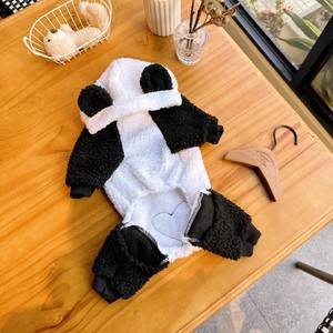 Calzoncillos Tipo Bóxer de Lana de Cordero Little Panda, Blancos, con Lindo Estampado de Animales, Ropa de Invierno y Otoño para Perros y Gatos Pequeños y Medianos - Product Image 2