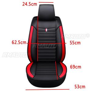 Housses de siège auto de haute qualité en cuir PU, coussin de siège avant et arrière, protection universelle pour voiture, camionnette, SUV - Product Image 2