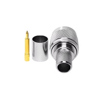 Composants durables pour micro-ondes, transmission haute fréquence, connecteur mâle N à sertir, câble RG8 400, application RF pour câble mâle 400