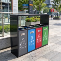 Poubelle de rue, bac à déchets, poubelle de recyclage, bac à ordures pour parc, poubelles extérieures pour zone commerciale, poubelle extérieure