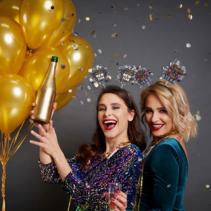 Pafu 2026 Fascia per Capelli Capodanno, Fascia Glitterata Felice Anno Nuovo, Accessorio per Capelli Decorazione Festa <span class=keywords><strong>di</strong></span> <span class=keywords><strong>Natale</strong></span>, Oggetto per Celebrazioni - Product Image 2