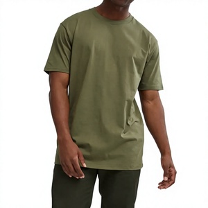 T-shirt décontracté à col rond en soie/coton personnalisé Sun Fade pour homme – Vêtement d'été vierge tricoté, coupe régulière, respirant, à manches courtes - Product Image 1