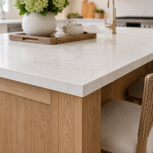 Armoires de cuisine modulaires en forme de U Panneaux de particules écologiques avec laminage en PVC Glissières à fermeture - Product Image 5