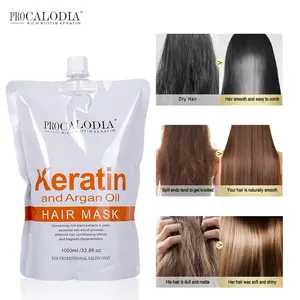 Private Label 100% Organic Argan Oil Hair Mask For Treatment Dry Or Damaged Smoothing Shining Hair Brazilian Keratin Hair Mask