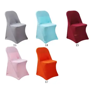 24 Colours Chair Cover Spandex Wedding China Universal Lycra Stretch Elastic Party Hotel Banquet Dining Kitchen Washable Thick