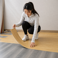 Pisos de Plástico LVT, Revestimiento Decorativo, Grosor Personalizado, Proyecto Interior Moderno, Venta al Por Mayor, Fábrica OEM