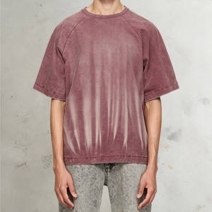 Custom Premium Heavyweight 280gsm Cotton Single Jersey Dry Feel Boxy Raglan Sleeve Blank T Shirt - Product Image 1
