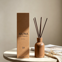 Diffuseur de parfum en céramique 100 ml avec logo personnalisé, ensemble de luxe d'aromathérapie pour hôtel