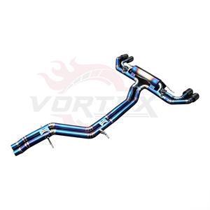 Conducto de Escape de Alto Flujo Vortex Titanium para Porsche Cayenne E3 con Unidades de Ensamblaje de Salidas Centrales Oscurecidas y Bypass - Product Image 3