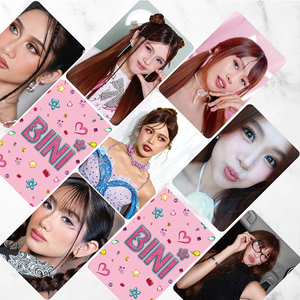 55 unids/set <span class=keywords><strong>BINI</strong></span> CHERRY en el álbum superior Laser Photocards Colet Mikha Maloi moda doble cara Lomo tarjetas postales Fans colección - Product Image 5