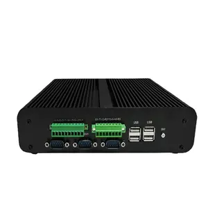 La computadora más pequeña dual lanHMI In-tel Core 7/10 Mini PC industrial sin ventilador para window S