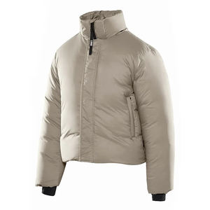 Chaqueta de Invierno Casual para Hombre al por Mayor OEM, Chaqueta Impermeable de Lona Transpirable para Exteriores con Cuello Alto, Colores y Logotipo Personalizados - Product Image 4