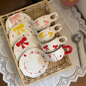 Taza y Platillo de Cerámica con Diseño Artesanal Irregular, Grabado en Relieve, Personalizado con Logotipo para Regalo Corporativo - Product Image 1