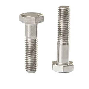 Stainless Steel 304 Half Threaded M6 M8 M10 M12 M14 M16 Hex Head Bolt