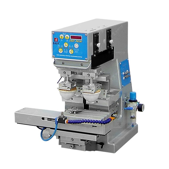 Two Colors Tabletop Ink Cup Pad Printer with Shuttle Pad Printing Machine