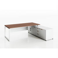 Bureau de direction en bois MFC de qualité supérieure au design moderne Lysun pour PDG et directeur
