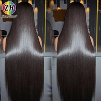 Perruque frontale en dentelle HD 13x4, cheveux humains lisses, sans colle, en cheveux vietnamiens bruts, pour femmes noires, prix d'usine, vente en gros
