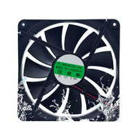 Ventilateur de refroidissement axial sans balais DC, électrique, PBT, 140*140*25mm, 12V 24V, silencieux, roulement à billes, imprimante 3D, PLC, onduleur, télécommunications