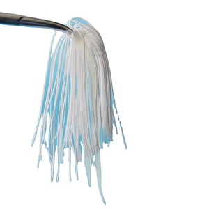 Vente en gros, jupes de pêche en silicone bon marché, jupe parapluie, leurre de pêche en caoutchouc avec cravate - Product Image 1