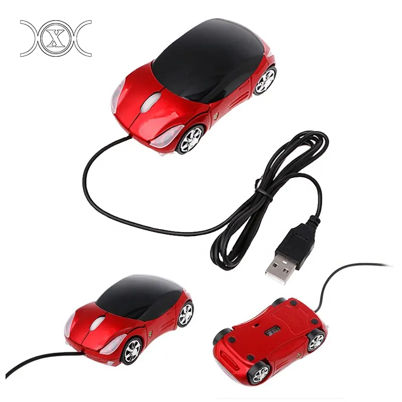 De coche con cable en forma de ratón de Juego Mini 3D ordenador ratón óptico USB portátil ratón de escritorio ratones