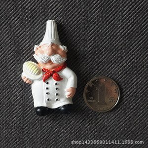 Juego de Pegatinas Magnéticas de Chef de Dibujos Animados, Diseño de Personajes, Decoración Magnética para el Hogar, Imán para Refrigerador - Product Image 4