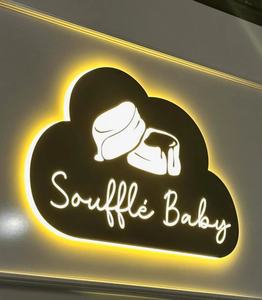 Letrero LED 3D Retroiluminado para Uso en Exteriores, Utilizado como Letrero Metálico en la Entrada de Tiendas y Recepciones para Diseño de Logotipos Empresariales - Product Image 3