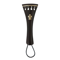 High Quality Ebony Material High Grade Violin Fittings with Chinrest Tailpiece Pegs String Assemblies Violin Accessories