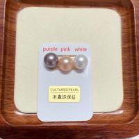 Perles rondes en nacre naturelle d'eau douce SHDIYAYUN 9-11mm Edison, perles en vrac pour bijoux, trous personnalisés