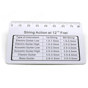 Règle de mesure de l'<span class=keywords><strong>action</strong></span> des cordes de guitare, règle de mesure de la hauteur des cordes en PVC, règle de nivellement des frettes de guitare, adaptée à la guitare, au basse, à la <span class=keywords><strong>mandoline</strong></span>, au banjo - Product Image 2