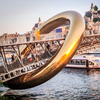 Espejo Inflable Gigante para Exteriores, Modelo de Cohete Espacial Brillante para Publicidad