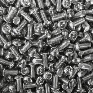 M5x0.8 ISO7380 304 Stainless Steel A2 Button Head Allen <b>Screws</b> Hex <b>Socket</b> Button Head Bolts - Product Image 3