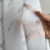 Papier de soie imprimé personnalisé 17 g/m² recyclable, sans acide, avec logo, pour emballage de vêtements, chaussures, chaussettes, cadeaux, résistant à l'humidité